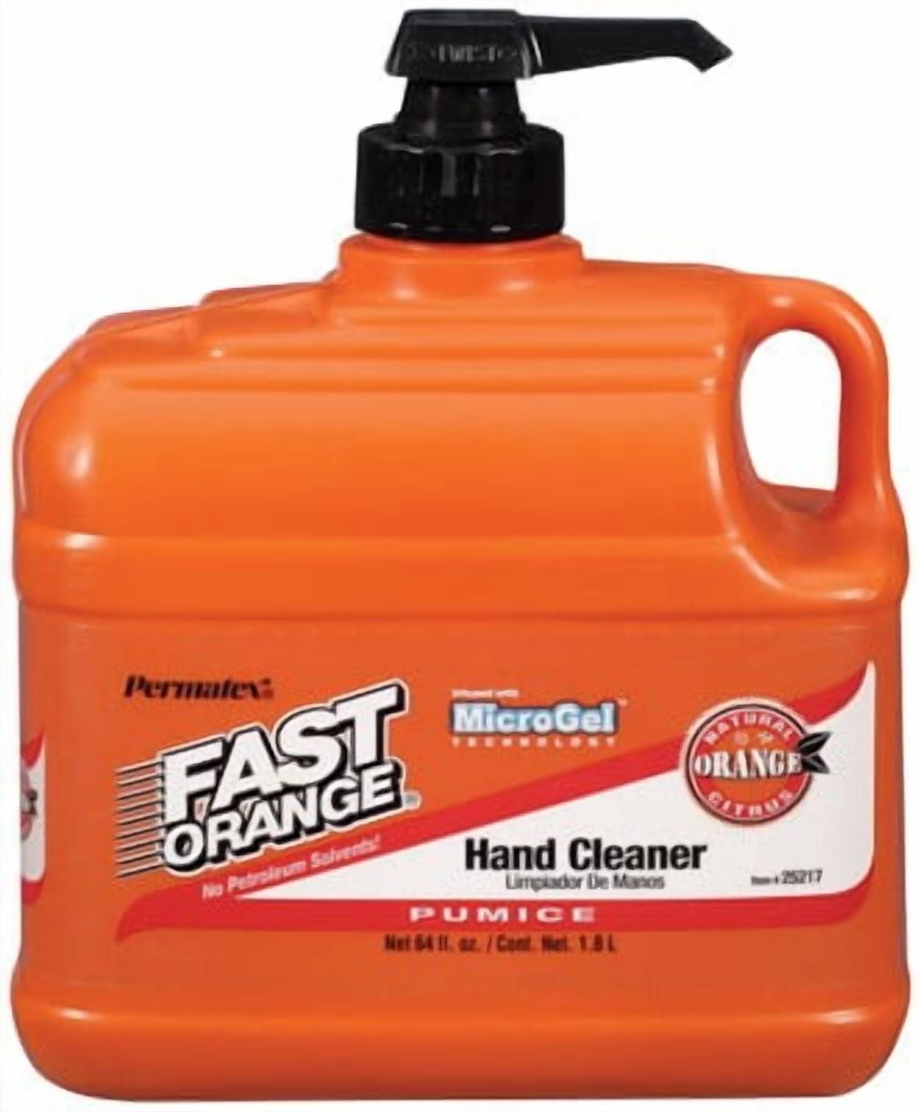 (4 pack) Fast Orange Pumice Lotion, Heavy Duty Hand Cleaner, Natural Citrus Scent, 1/2 Gallon - 25217
