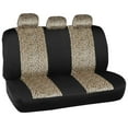 thumbnail image 3 of BDK Zebra Print Car Seat Covers Two Tone Zebra Accent on Black, 9pc, Full Set, 3 of 10