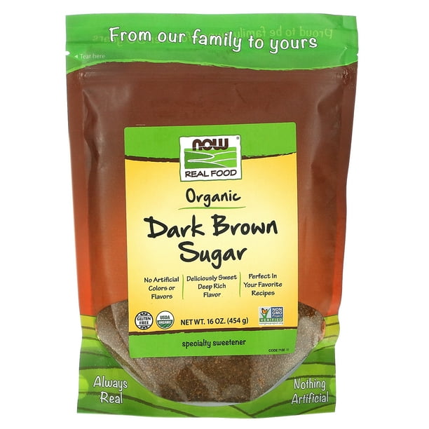 NOW Foods Organic Dark Brown Sugar 16 oz.