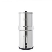 Royal Berkey 3.25-Gallon Stainless Steel Gravity-Fed Water Filter System Easy-to-Assemble with 2 Authentic Black Berkey BB9-2 Filter Elements, Countertop Water Filtration System for Everyday Use