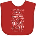 thumbnail image 3 of Inktastic We Will Serve the Lord Bible Verse Boys or Girls Baby Bib, 3 of 4