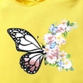 thumbnail image 4 of Girls 2Pcs Outfit Set Children Long Sleeved Hoodie Pants Cute Casual Set for 6-24 Months 2T 3T 4T 5T 6T Children Yellow,7-8 Years, 4 of 9