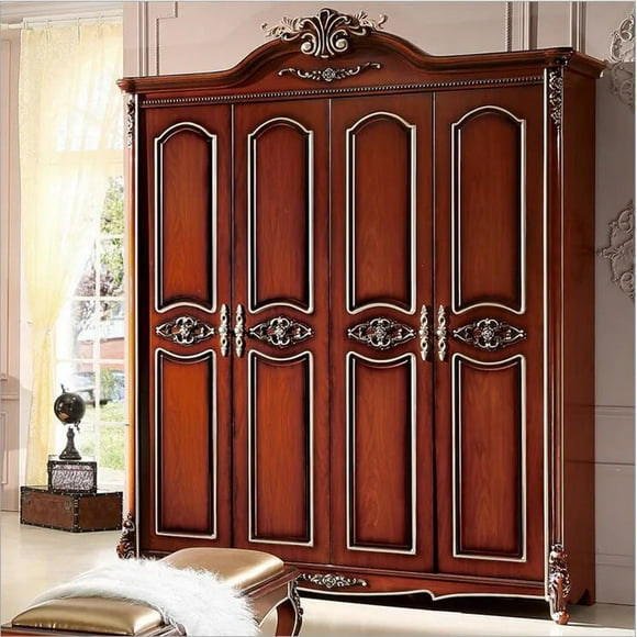 four door wardrobe Antique European whole wardrobe French rural furniture wardrobe p10242
