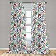thumbnail image 5 of Ambesonne Science Curtains, Student Supplies, Pair of 28"x63", Multicolor, 5 of 5
