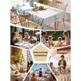 thumbnail image 5 of Spring Table Cloth, Waterproof Tablecloth for Square Tables, Farmhouse Bicycle Botanical Floral Flowers Reusable Washable Fabric Table Cover for Restaurant Kitchen Dining Tables 54"x54", 5 of 9
