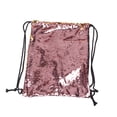 thumbnail image 2 of MasteelfCA Sequin Drawstring Backpack Dance Bag (Pink), 2 of 3