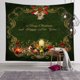 thumbnail image 3 of Tapiz navideño para dormitorio, tela decorativa con letras de dibujos animados, fondo navideño, tela para colgar en la mesita de noche del dormitorio, 3 of 6