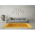 thumbnail image 3 of Ahgly Company Machine Washable Indoor Rectangle Oriental Yellow Traditional Area Rugs, 3' x 5', 3 of 4