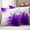 Purple, variant on Purple Outdoor Waterproof Pillow Covers, Boho Modern Floral Abstract Ombre Leaf White Decorative Square Throw Pillowcase Sofa Cushion Sham for Patio/Couch/Chair, 24"x24" 2 Pack