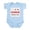 Sky Blue, variant on CafePress - A Yorkie Loves Me Infant Bodysuit - Baby Light Bodysuit, Size Newborn - 24 Months
