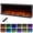 50" Black, variant on Costway 24" 750W/1500W Recessed Heater with 12 Flame Colors, 5 Brightness, 5 Flame Speeds Black