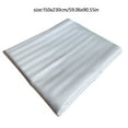 thumbnail image 3 of White Striped Bed Sheets Set - Cooling Wrinkle Resistant Polyester Sheet with Deep Pockets for Queen/Full Size Beds, Hotel Luxury Home & Guesthouse, 3 of 4