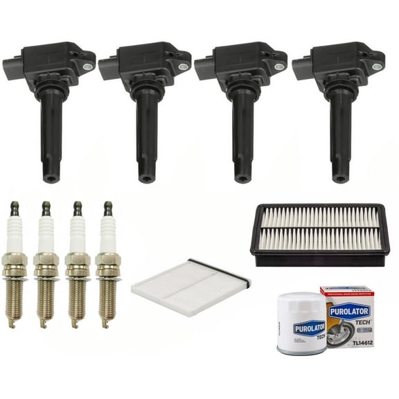 4 Direct Ignition Coils Spark Plugs & Filters For 2014-2018 Mazda 3 2.0L