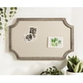 thumbnail image 7 of Hogan Framed Scalloped Decorative Wall Pinboard, Rustic Brown, 24 x 36, Rustic Farmhouse Bulletin Board for Wall Organization and Decorative Displays, 7 of 7