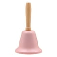 thumbnail image 2 of SMKE Loud Metal Hand Bell,Solid Brass Call Bell,Dinner Service Bell,Classroom Signal Bell,Food Line Alert Bell,Alarm Ringing Bell,Festive Jingle Bell,Wedding Event Bell,Pet Training Bell B Pink, 2 of 9