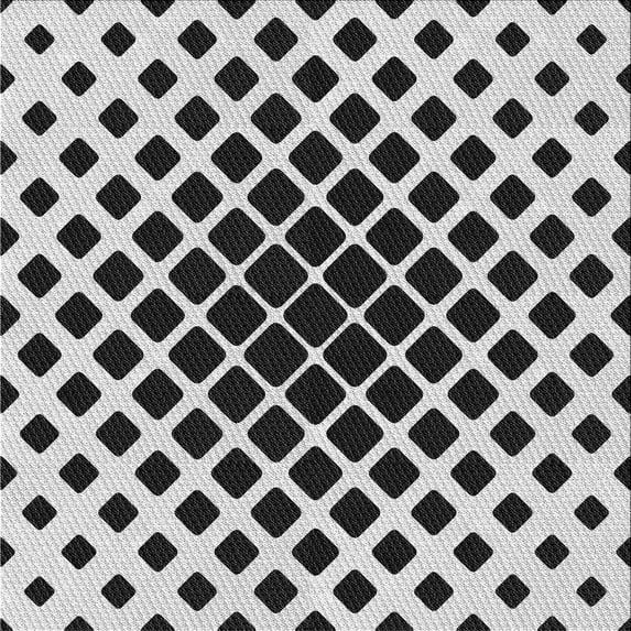 Ahgly Company Indoor Square Patterned Platinum Gray Novelty Area Rugs, 4' Square