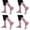 Pink 4PCS, variant on MDUKONU 4 Pairs Pilates Socks with Grips for Women, Non Yoga Athletic Ballet Barre Dance Workout Crew Socks