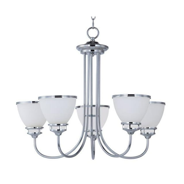 Novus 5-Light Chandelier, Polished Chrome