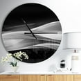 thumbnail image 3 of Designart 'Glittering Silver Pattern ' Modern wall clock, 3 of 4