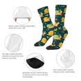 thumbnail image 3 of Vsdgher Snails And Butterfies Crew Socks for Men & Women, Breathable Casual Athletic Ankle Socks, 3 of 6