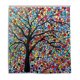 thumbnail image 1 of Cortina de ducha ABPHQTO Estampado de Arboles coloridos Impermeable 160x180 cm, 1 of 2