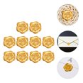 thumbnail image 4 of Shisuyan Golden Wax Seal Stickers Retro Style For Envelopes Gift Wrapping 10Pcs 1.2x1.2in, 4 of 8