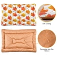 thumbnail image 2 of Iauyy 36x24in Washable Dog Bed Mats, 4cm Thick Comfort Pet Bed with Non-Slip Bottom for Crates, Indoors & Outdoors - Puppy Essentials,Maple Leaf, 2 of 5