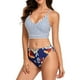 thumbnail image 3 of Nuevo traje de baño dividido para mujer Traje de baño sexy con estampado de rayas informales Fridja  nalpqowj19445, 3 of 8