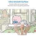 thumbnail image 5 of Kawaii Bears Mouse Pad - Blue and Pink Bears and Grey Rabbits Gaming Keyboard Pad, Large Anime Extended Non-Slip Rubber Base Desk Mat for Boys Girls Children (31.5"x11.8"), 5 of 6