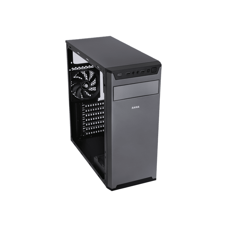 Sama Jazovo-BK USB3.0 Steel ATX Mid Tower Case, 3 x120mm Fan