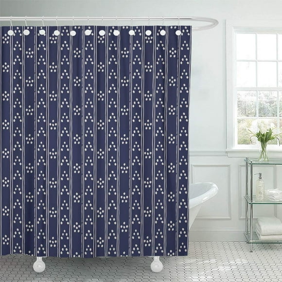 Blue Striped Shower Curtains Blue Striped Shower Curtains