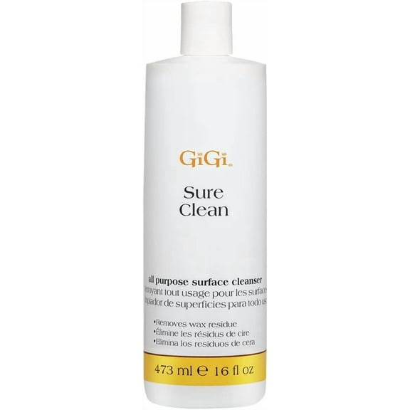 GiGi Sure Clean Wax Remover, All Purpose Surface Cleaner for Warmers and Salon Equipment, 16 fl oz