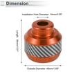 thumbnail image 4 of Protector de caída de rueda de aleación de aluminio y fibra de carbono de 14mm, slider de marco de motocicleta, 48mm 46mm, Naranja, 2 Pcs, 4 of 7