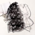 thumbnail image 5 of Certgust Hot Sales Scarfs for Women Large Silk Scarf Women Flower Print Long Soft Wrap Shawl Silk Scarves Women Black, 5 of 5