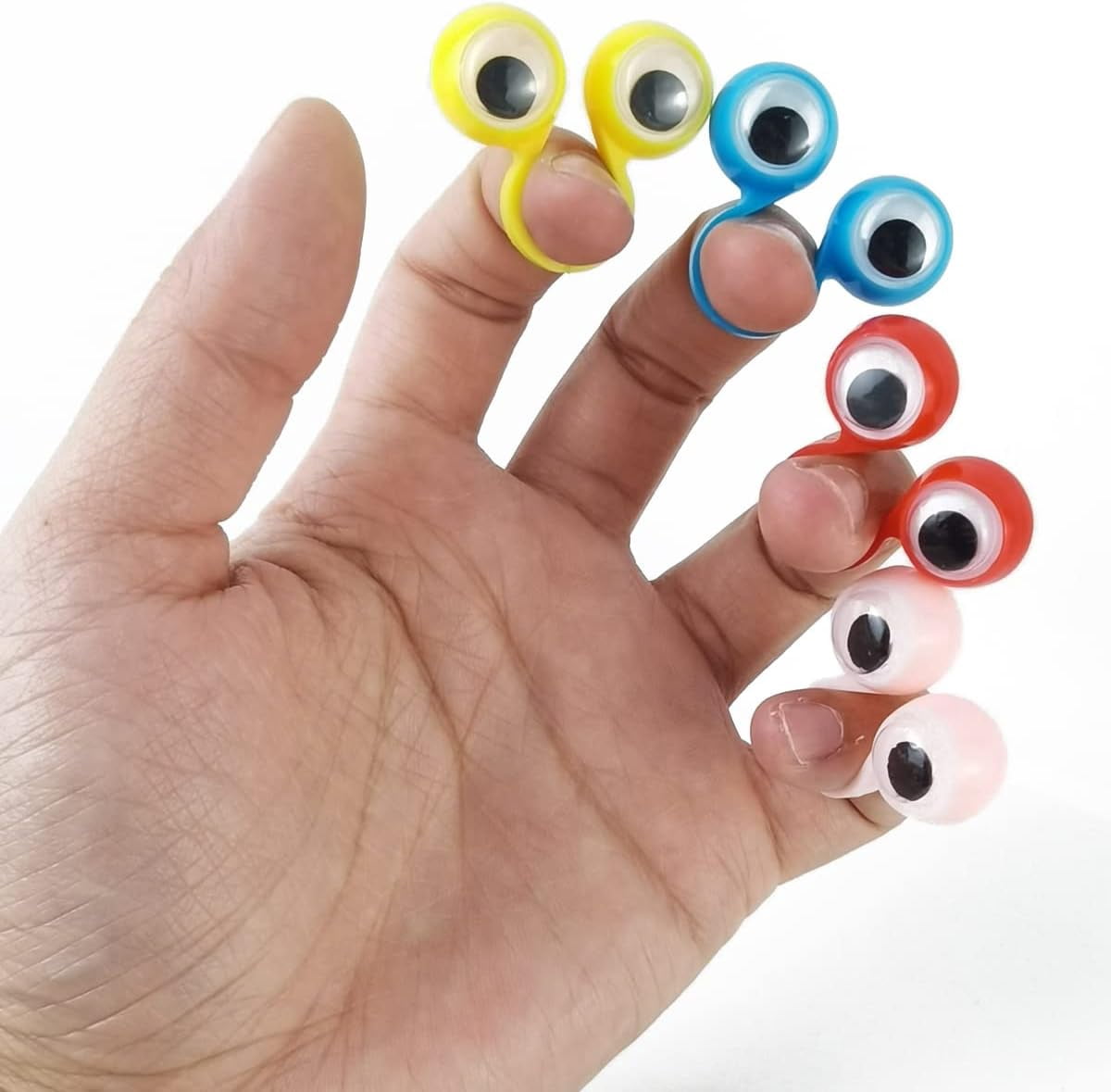 100 Pcs Anneaux Globe Oculaire Googly Marionnettes pour Yeux et Doigts en Plastique Cadeaux de Fête Jouets pour Enfants 5 Couleurs 100 Pcs Anneaux Globe Oculaire Googly Marionnettes pour Yeux et Doigts en Plastique Cadeaux de Fête Jouets pour Enfants 5 Couleurs