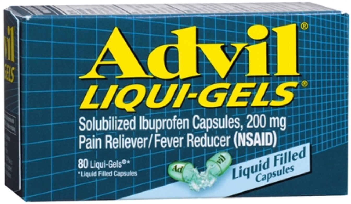 Advil Liqui-Gels 80 Liqui-Gels (Pack of 6) - Walmart.com