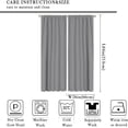 thumbnail image 2 of Rainbow Curtains Boho Abstract Rainbow Curtain for Bathroom Colorful Cute Kids Rainbow Bedroom Curtain Set 2 Panels,52x84 Inches, 2 of 8