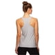 thumbnail image 3 of Reebok Marled Jersey Racerback Tank Top para mujer, gris, pequeño, 3 of 5