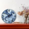 thumbnail image 2 of Dragon Flying in Winter Silent Wall Clock 10" Non-Ticking Battery Clock, 2 of 7