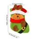 thumbnail image 3 of Calcetín Navideño con Decoración de Papá Noel, Bolsa de Regalo, Poliéster Verde, 19,5 X 14 X 4 Cm - 1 Unidad, 3 of 6