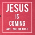 thumbnail image 5 of Wild Bobby Jesus Is Coming Are You Ready? Inspirational/Christian Women Tri-Blend Racerback Tank Top, Vintage Red, Small, 5 of 5