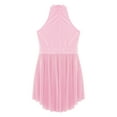thumbnail image 6 of Xnihocha Girls Sparkly Lyrical Dance Dress Ballet Gymnastics Leotard Bodysuit Ice Skating Performance Costume Pink 12, 6 of 7