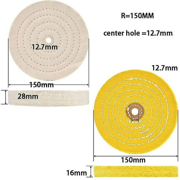 Kit De 7 Ruedas De Pulido De 6 Pulgadas Para Amoladora De