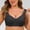 Black, variant on Comfort Sleep Bra for Women Front Closure Wirefree Full Coverage Floral Bralette Wide Strap Daily Lounge Bras Blue M