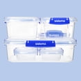 thumbnail image 2 of Sistema KLIP IT PLUS Food Storage Containers Starter Kit, 2 x 180ml, 2 x 400ml, 1 x 1 l & 1 x 2.2 l, Airtight, Leak-Proof Seal, BPA-Free, 6 Pack, 2 of 7