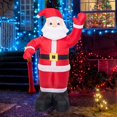 thumbnail image 3 of Decoración Decoraciones al aire libre, Inflable de Navidad, Decoración de Papá Noel de soplado luminoso al aire libre con LED, Papá Noel inflable para 24 m Salvador Papá Noel inflable, 3 of 10