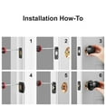 thumbnail image 3 of Hyper Tough Ball Combo Twin Pack Matte Black (2 Entry Doorknobs + 2 Deadbolt Locks), 3 of 9
