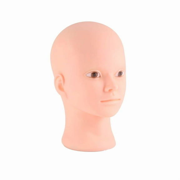 Beauty Eyelash Extension Practice for Makeup Cosmetology Soft Silicone Mannequin Manikin Head with Mount Hole