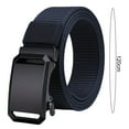 thumbnail image 2 of TNOBHG Men Work Belt Webbing Automatic Buckle Belt Adjustable Length Farmers Security Guard Waistband Holeless Outdoor Belt for Men Premium Nylon Belt, 2 of 8