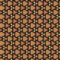 thumbnail image 1 of Ahgly Tapis d'Intérieur Lavable en Machine Carré Orange Transitionnel, 7 Pieds Carré, 1 of 7